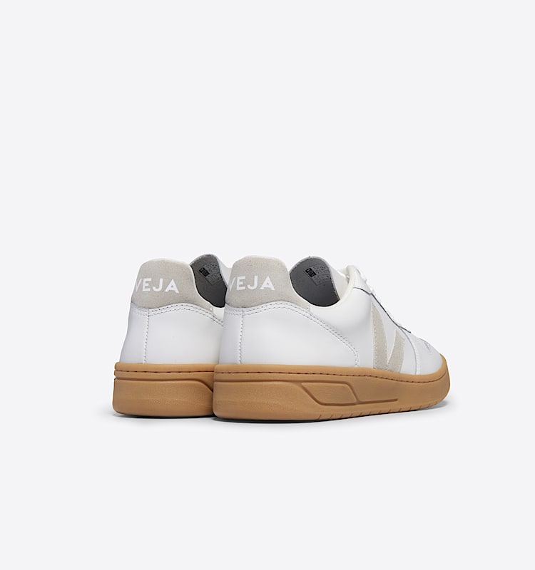 veja sneakers v-10 皮革 白色 VX0203665 Back view