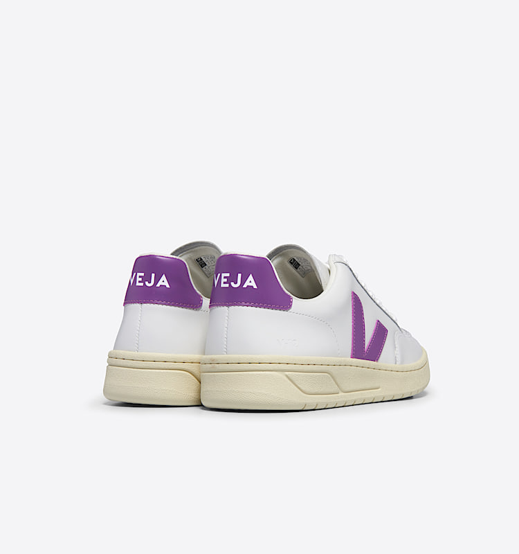 veja baskets v-12 cuir blanc XD0203678 Back view