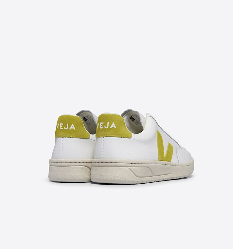 veja sneakers v-12 皮革 白色 XD0203677 Back view