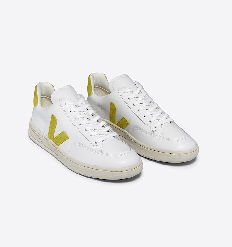veja sneakers v-12 皮革 白色 XD0203677 Top view