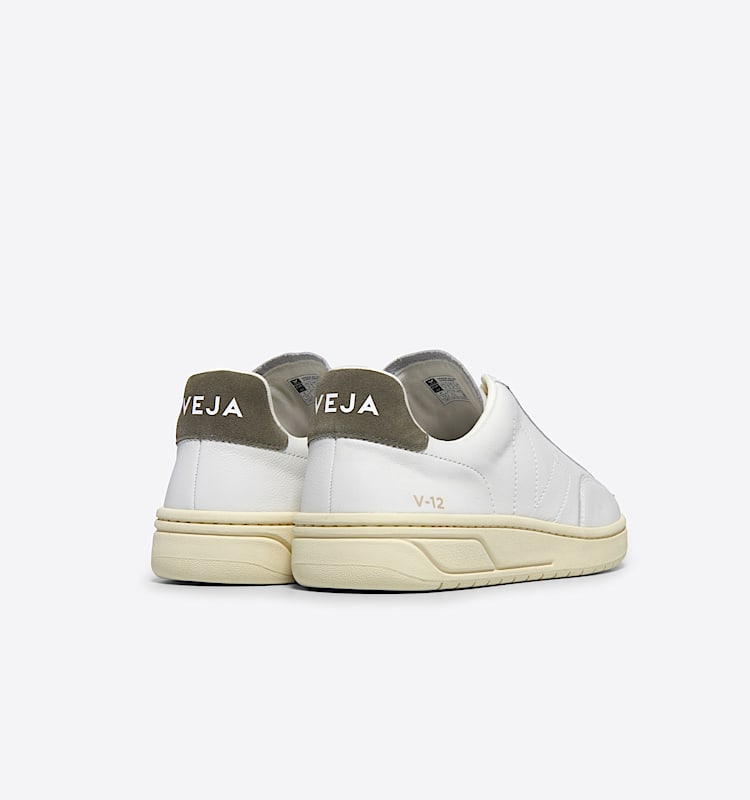 veja baskets v-12-stitch cuir blanc XS2003679 Back view