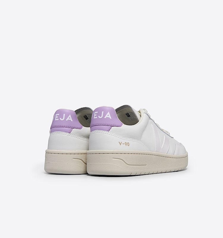 veja sneaker v-90 leder weiss VD2003708 Back view