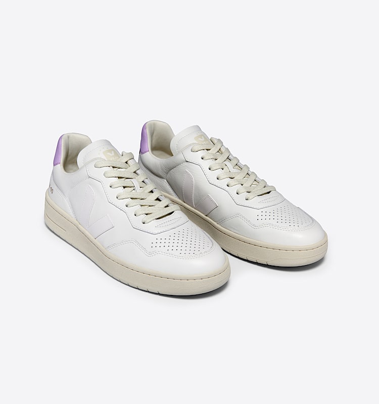 veja sneakers v-90 有机皮革 白色 VD2003708 Top view