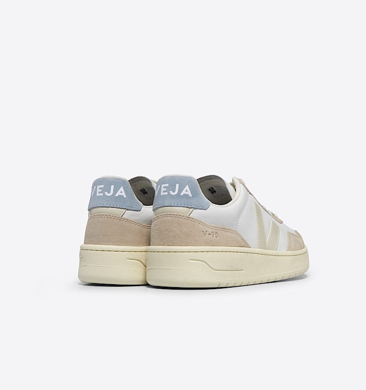 veja baskets v-90 cuir blanc VD2003705 Back view