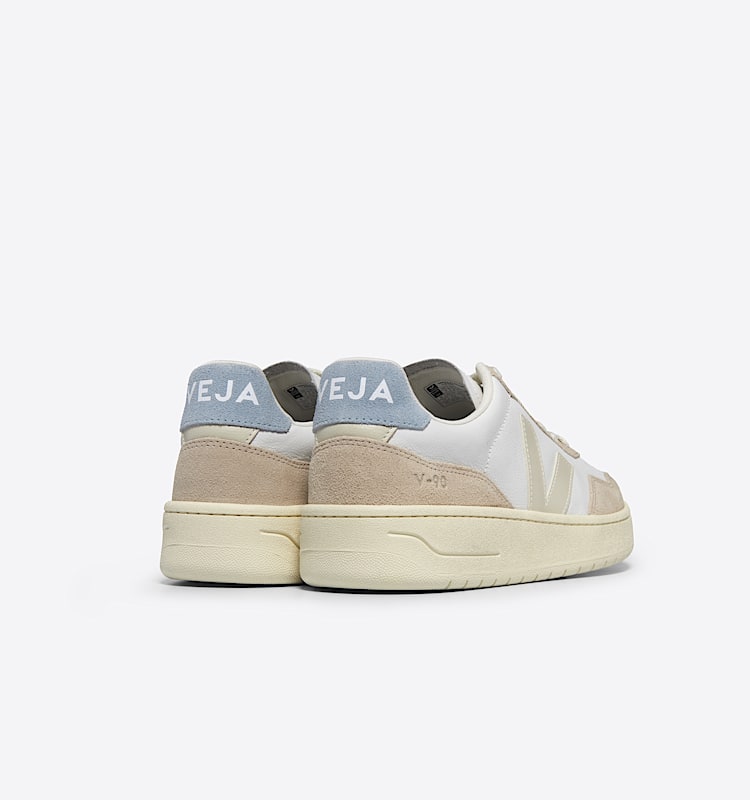 veja sneakers v-90 有机皮革 白色 VD2003705 Back view