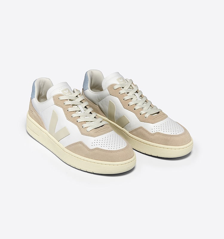 veja sneakers v-90 有机皮革 白色 VD2003705 Top view