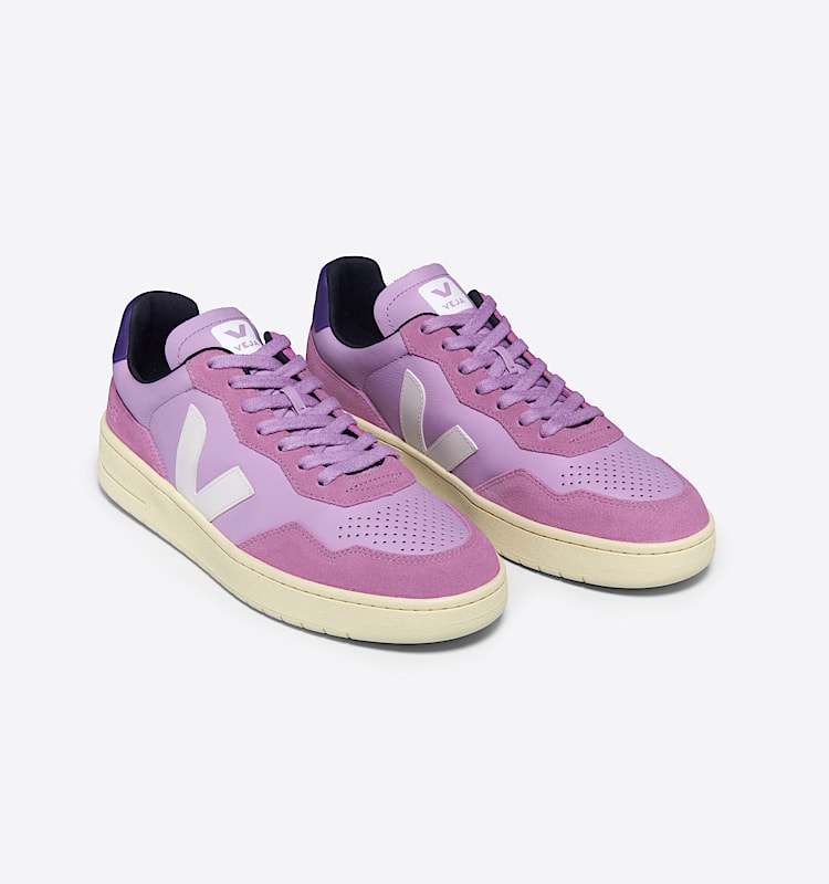 veja baskets v-90 cuir violet VD2003661 Top view