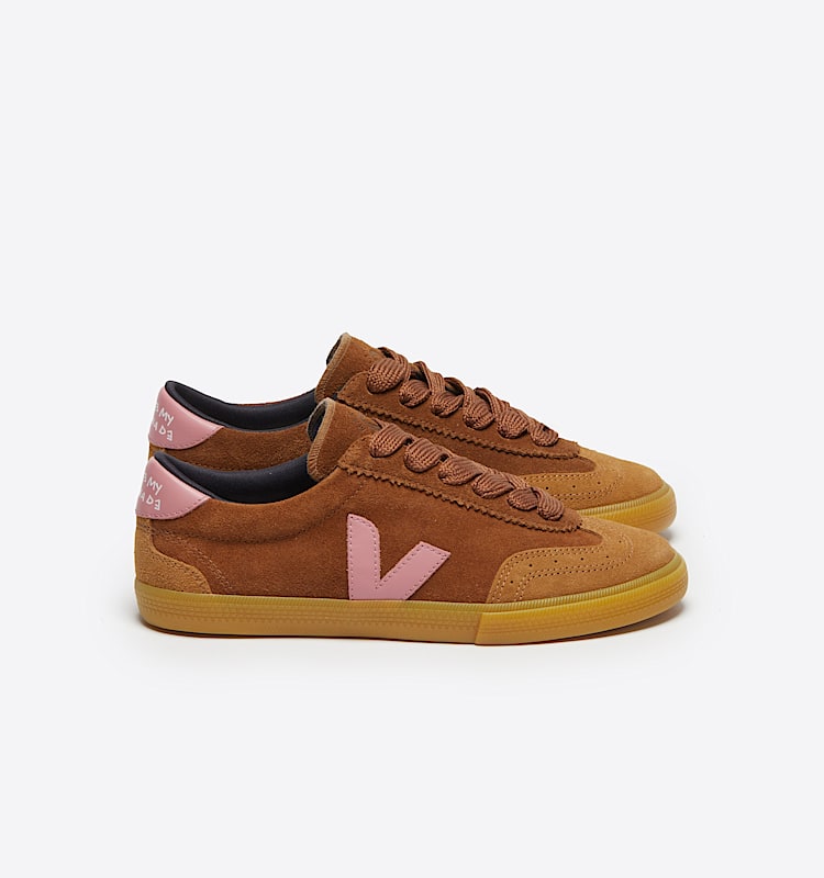 veja baskets veja-x-make-my-lemonade suède marron VM0303858 Lateral view