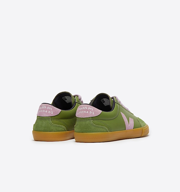 veja sneakers veja-x-make-my-lemonade organic-leather green VM2003859 Back view