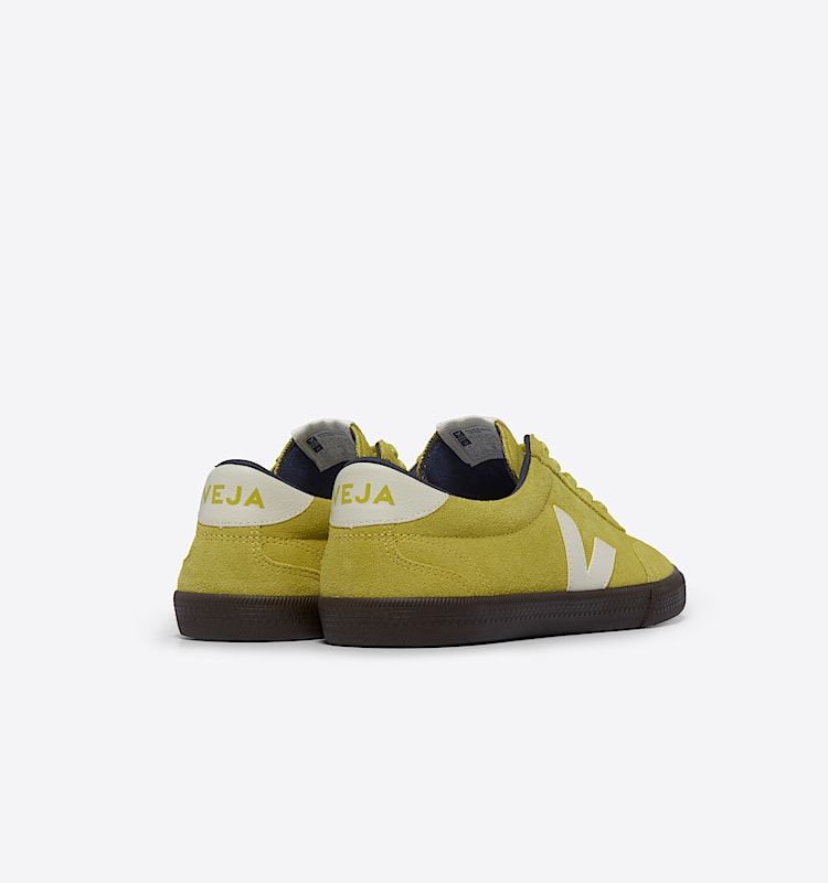 veja sneakers volley 麂皮 黄色 VO0303849 Back view