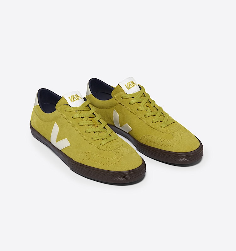 veja sneakers volley 麂皮 黄色 VO0303849 Top view