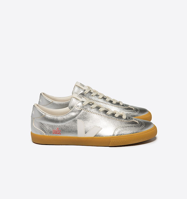 veja sneakers veja-x-nk leather silver VK0503856 Lateral view