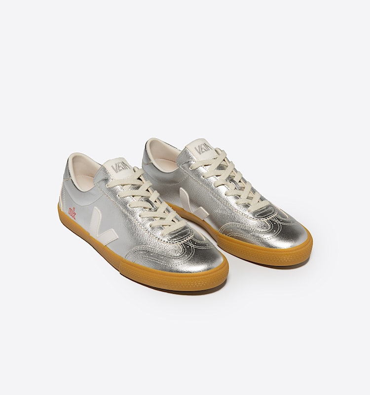 veja sneakers veja-x-nk kůže stříbrná VK0503856 Top view