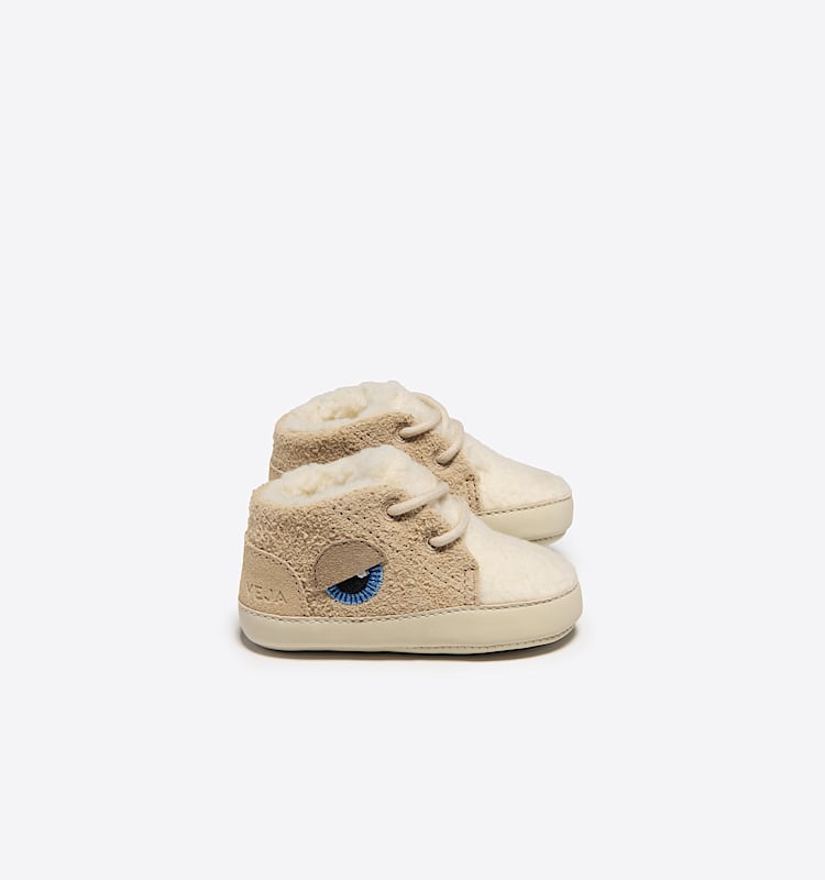 veja zapatillas veja-x-bigstuffed-(baby) forro beige BG2903842 Lateral view