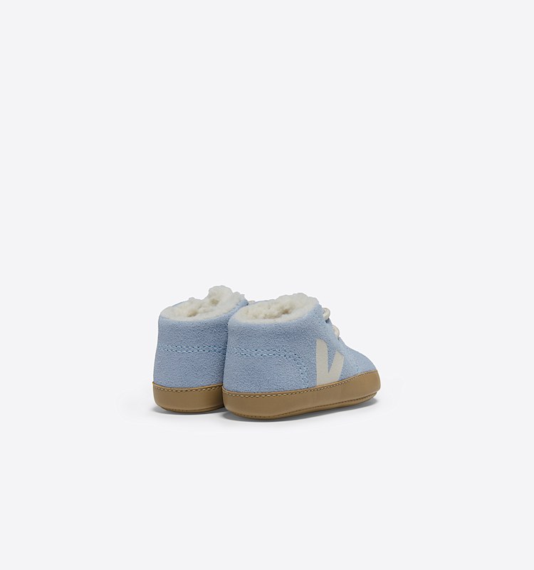 veja baskets baby-winter-light fourré bleu WL0303835 Back view