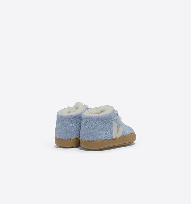 veja zapatillas baby-winter-light forro azul WL0303835 Back view