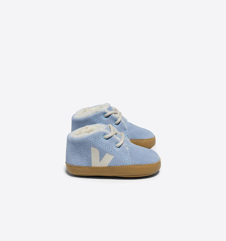 veja baskets baby-winter-light fourré bleu WL0303835 Lateral view