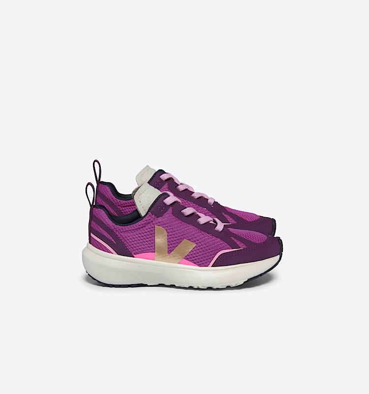 veja sneakers small-canary-light riciclato viola YL1803819 Lateral view