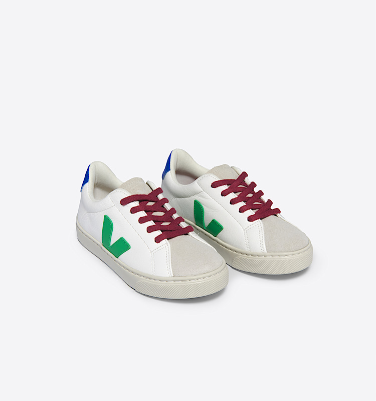 veja baskets small-esplar-laces cuir blanc RS0503789 Top view