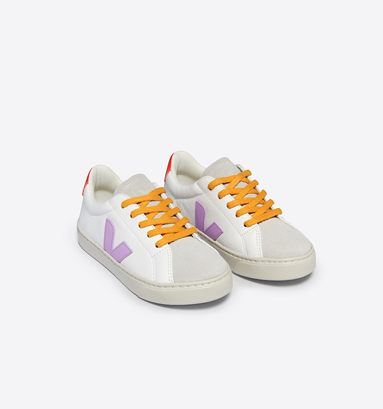 veja baskets small-esplar-laces cuir blanc RS0503788 Top view