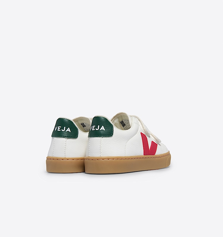 veja small-esplar leather white SV0503791