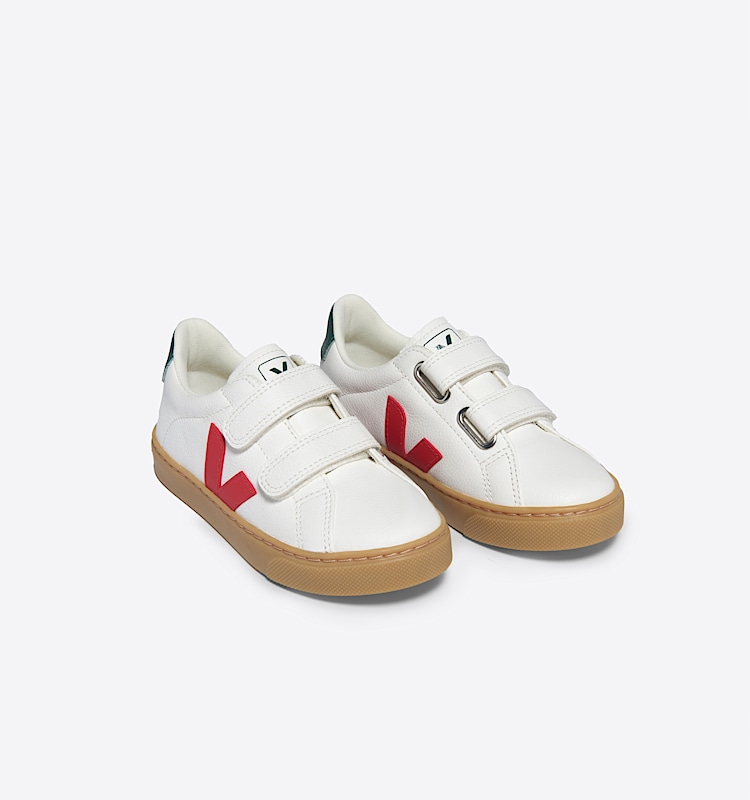 veja small-esplar leather white SV0503791
