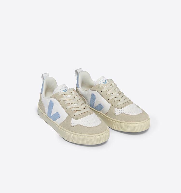 veja baskets small-v-10-laces cuir blanc CX0503808 Top view