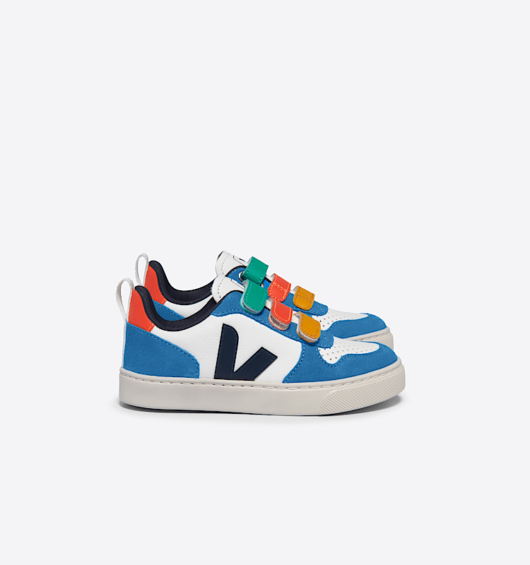 veja zapatillas small-v-10 cuero multicolor CV0503802 Lateral view
