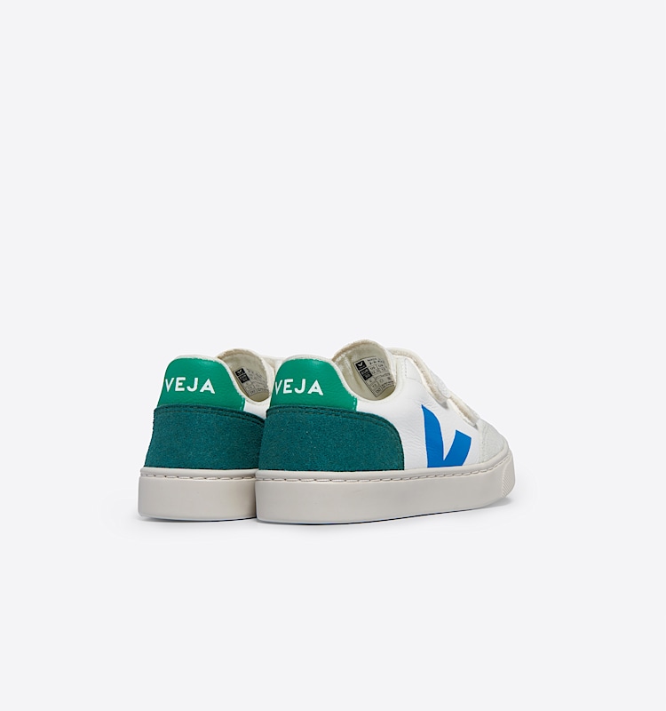 veja sapatilhas small-v-12 couro branco XV0503794 Back view