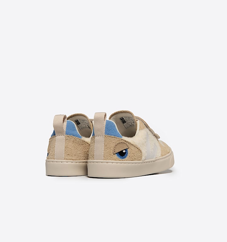 veja baskets veja-x-bigstuffed-(small-v-10) suède beige CG3003843 Back view