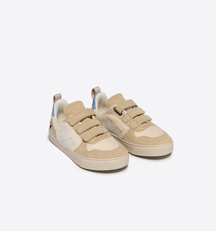 veja sneaker veja-x-bigstuffed-(small-v-10) wildleder beige CG3003843 Top view