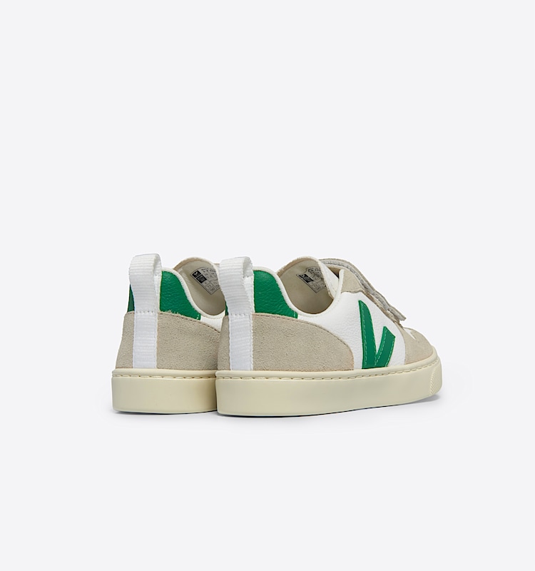 veja baskets small-v-10 cuir blanc CV0503800 Back view