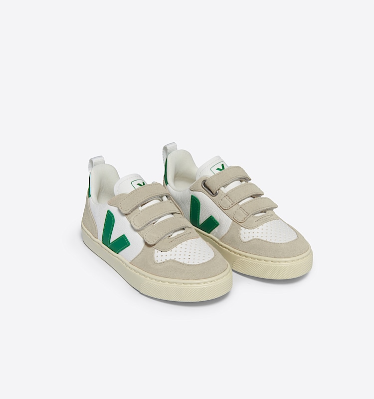 veja baskets small-v-10 cuir blanc CV0503800 Top view