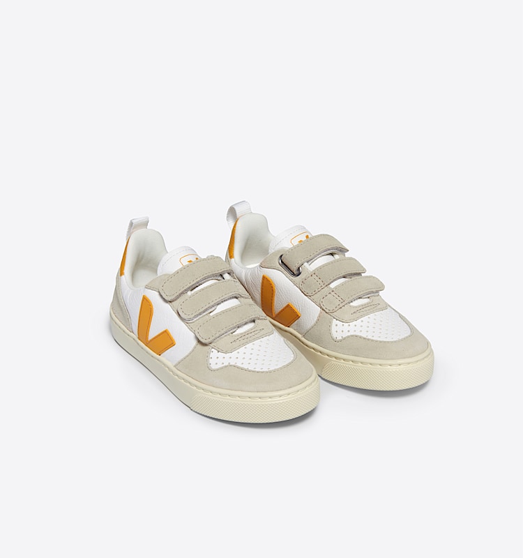 veja small-v-10 couro branco CV0503798