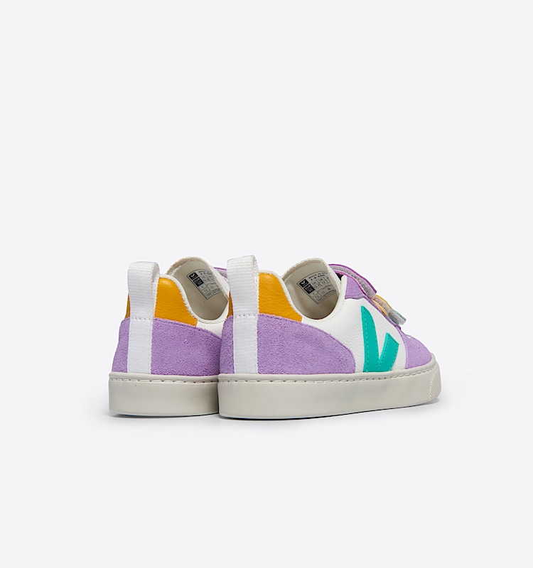 veja sneaker small-v-10 leder mehrfarbig CV0503803 Back view