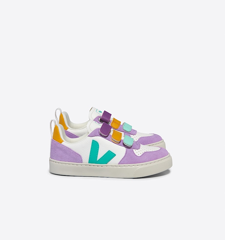 veja zapatillas small-v-10 cuero multicolor CV0503803 Lateral view