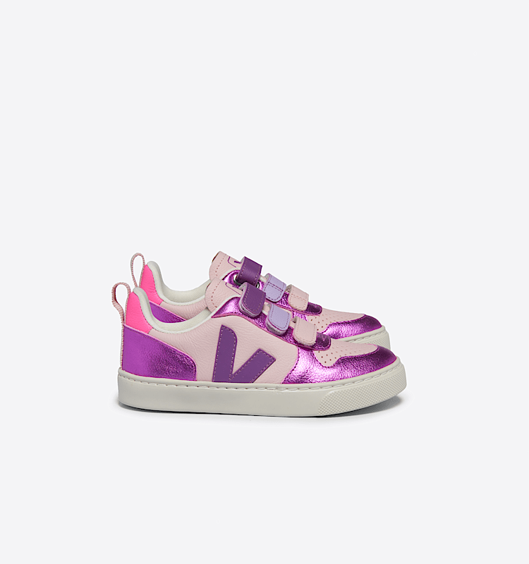 veja sneaker small-v-10 leder mehrfarbig CV0503804 Lateral view