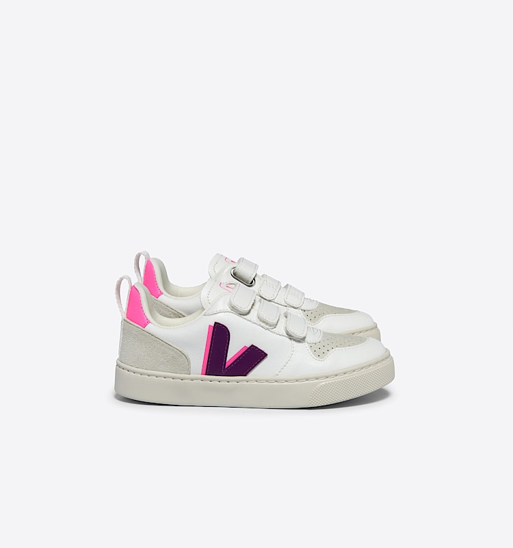 veja baskets small-v-10-w vegan blanc CY0703806 Lateral view