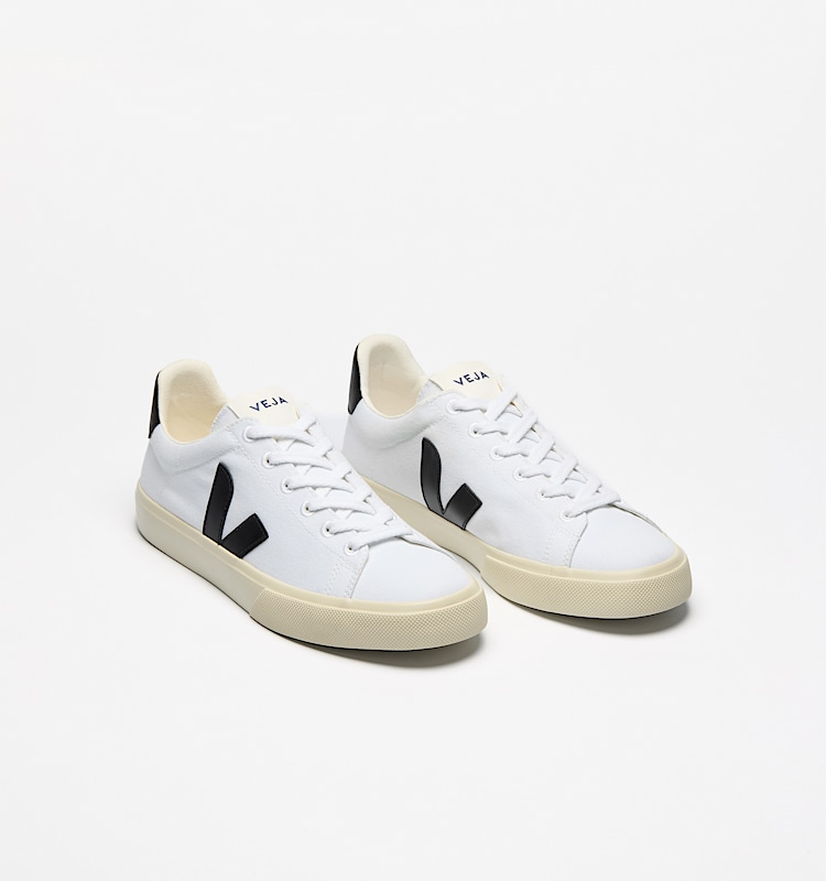 veja zapatillas campo-ca algodón-orgánico blanco CA0120535 Top view