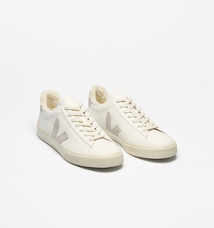 veja sneakers campo-winter 毛皮 白色 CW0520571 Top view