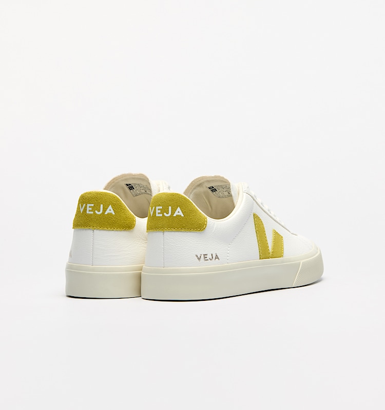 veja sneakers campo 皮革 白色 CP0503887 Back view