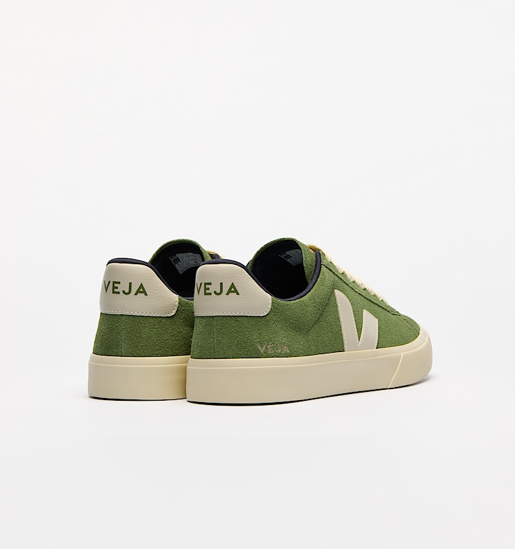 veja baskets campo suède vert CP0320525 Back view