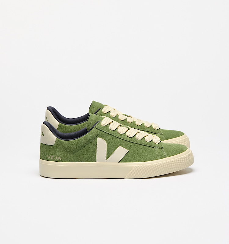 veja sneakers campo 麂皮 绿色 CP0320525 Lateral view