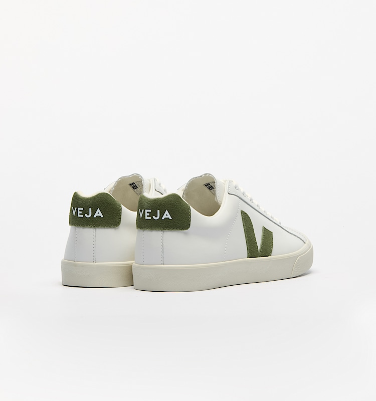veja sneakers esplar-logo 皮革 白色 EO0203881 Back view