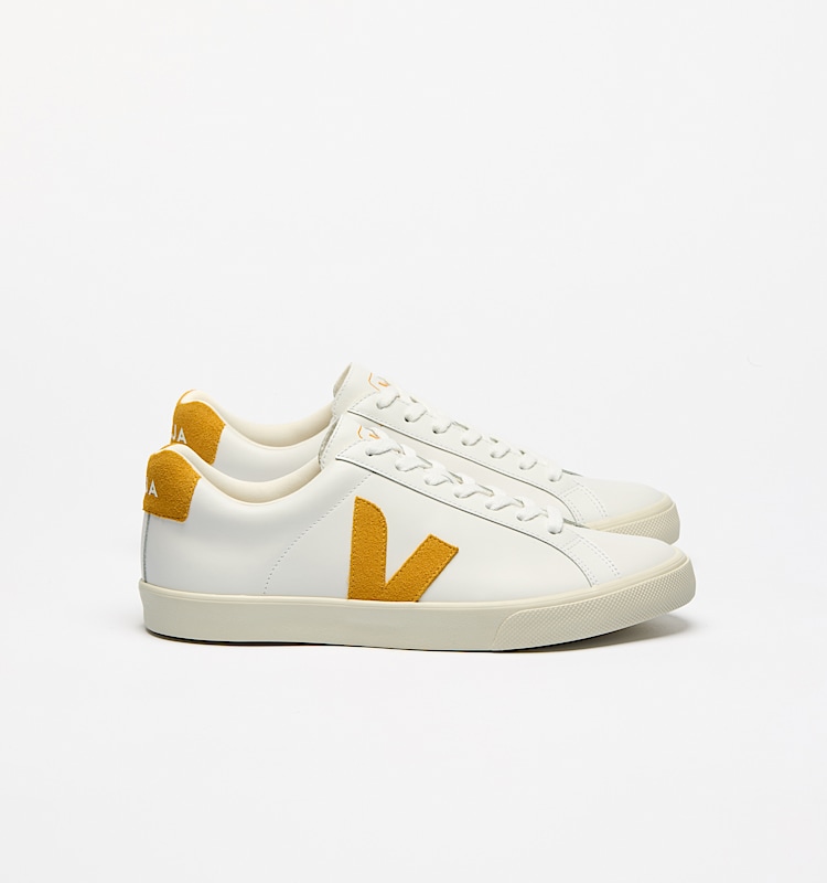 veja sneakers esplar-logo 皮革 白色 EO0203711 Lateral view