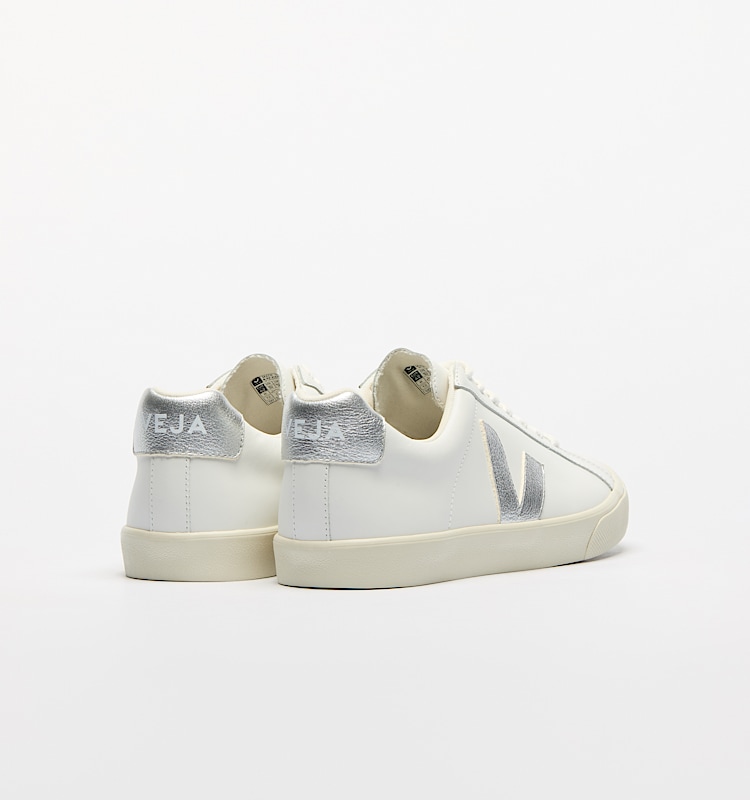 veja baskets esplar-logo cuir blanc EO0203883 Back view