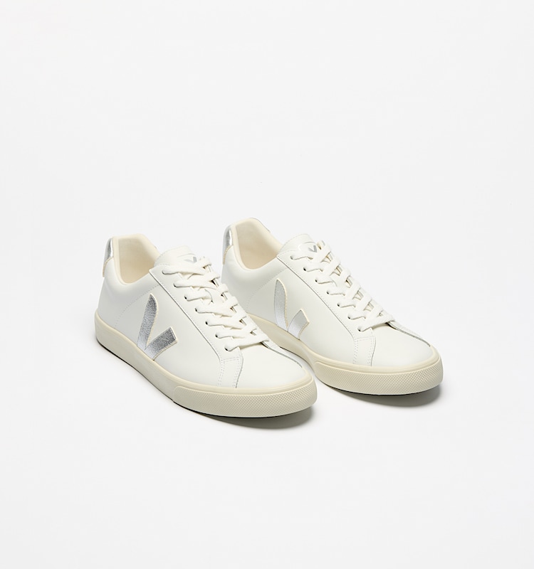 veja baskets esplar-logo cuir blanc EO0203883 Top view