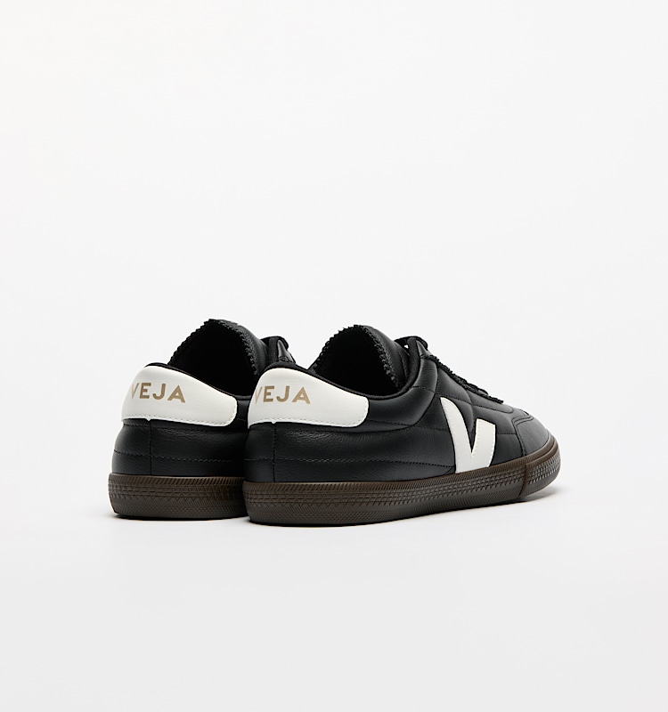 veja baskets panenka cuir-biologique noir FU2020707 Back view