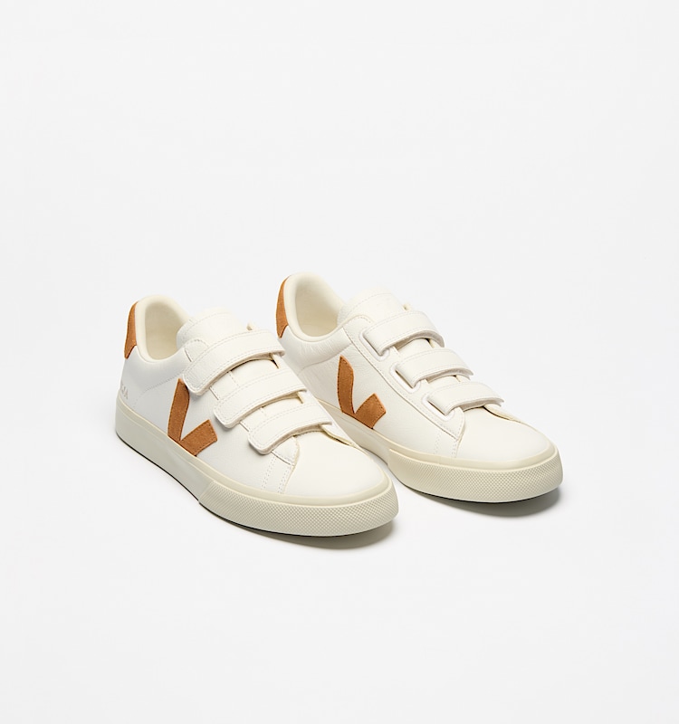 veja sneakers recife-logo 皮革 白色 RC0503885 Top view