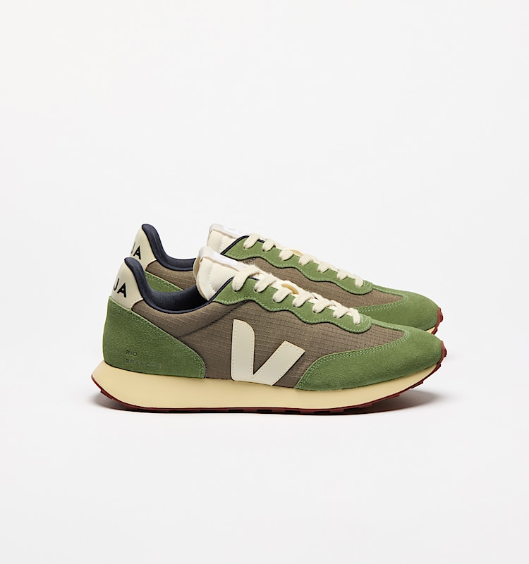 veja sneakers rio-branco-ii 防裂布 绿色 RO1920755 Lateral view